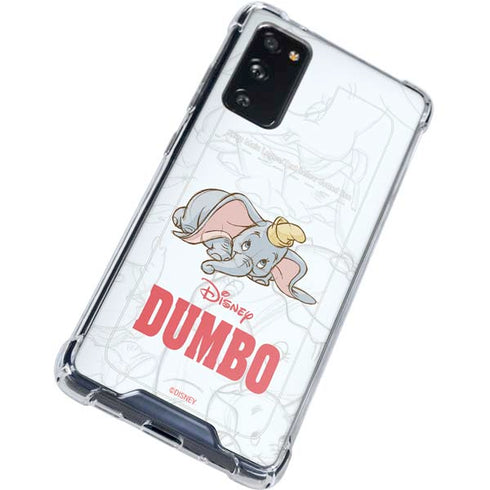 Disney Dumbo Classic sketched portrait Galaxy S20 FE Clear Case